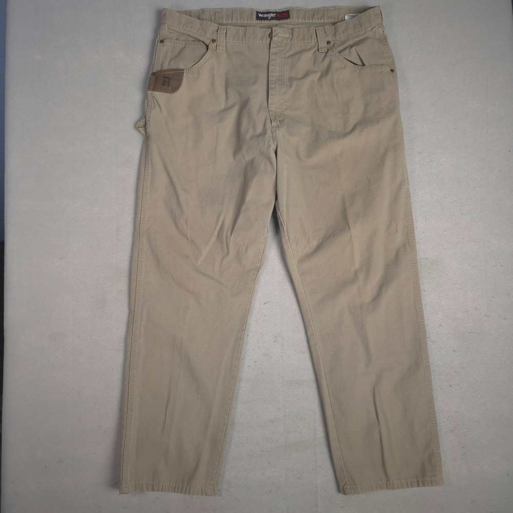 Wrangler‎ RIGGS Workwear Men's Tan Carpenter Pants Size 42x32
